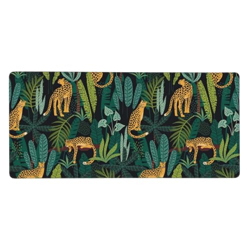 Tapis de souris grand format aquarelle fine et base en caoutchouc haute densité