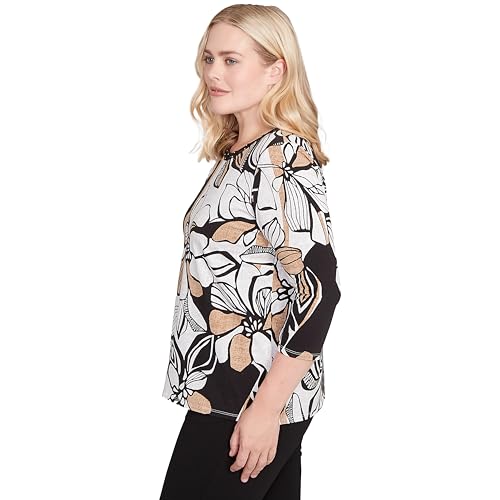 Floral Leaf Embellished Top4