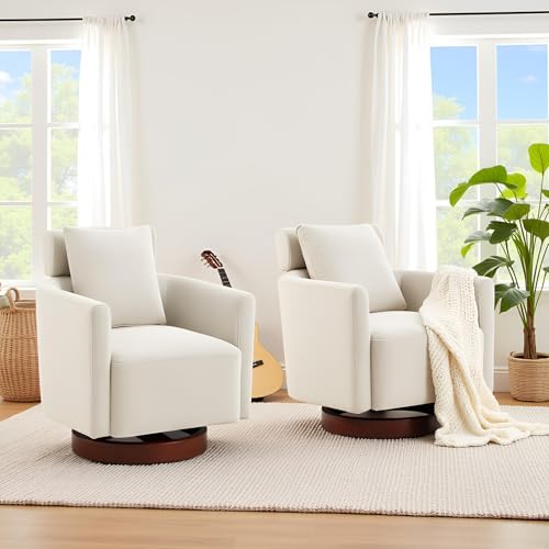 Sillón Giratorio Plegable Beige