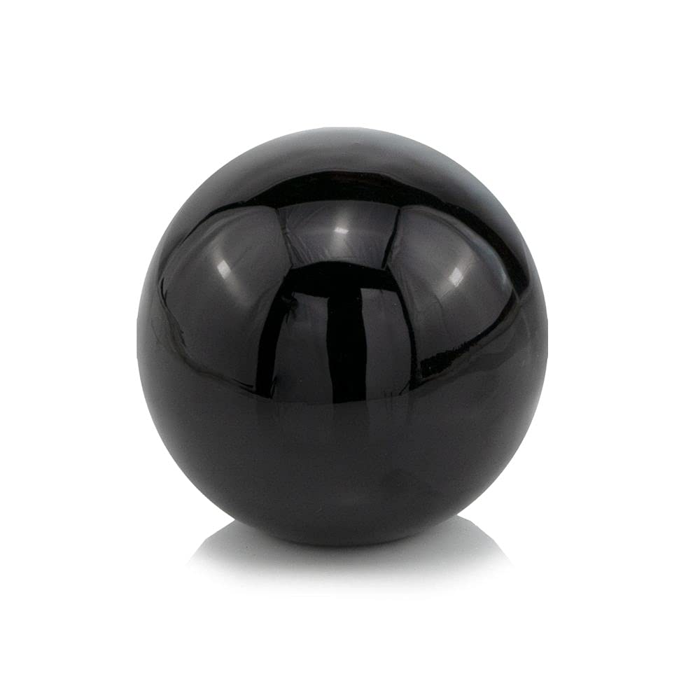 Modern Day Accents 4494 Bola Negra Black Sphere, Aluminum, Filler, Orbs Decorative Balls, Tabletop Modern Wall Decor, Decorative Balls for Centerpiece Bowls, Home Office, Home Decor, 4-inch Balls