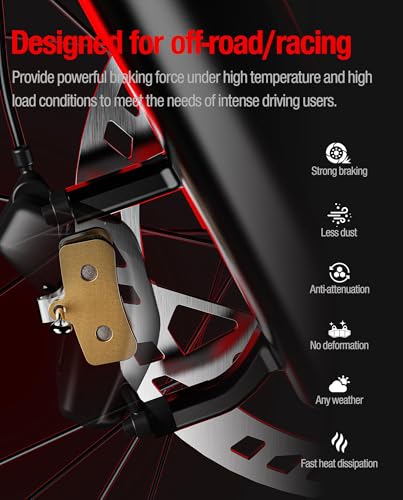 Image of Disc Brake Pads for Talaria Sting R MX3 MX4,Segway X160 X260,SURRON Light Bee X,SUPER73 RX Mojave RSD X Brake Pads Fits Ebike /Electric Dirt Bike /Motorcycle