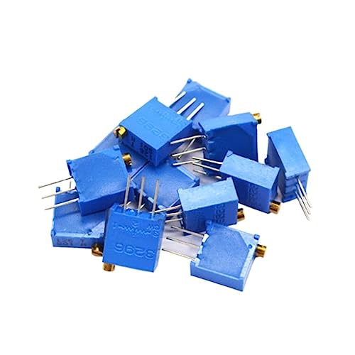 WHWRCADV 50 Pcs 3296W 3296 50 100 200 500 Ohm 1K 2K 5K 10K 20K 50K 100K 200K 500K 1M Ohm 103 100R 200R 500R Trimpot Trimmer Potentiometer(5K Ohm)