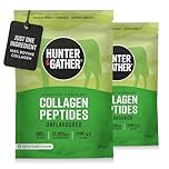 Hunter & Gather Grass Fed Bovine Collagen Powder 2x400g | Pure Unflavoured Premium Hydrolysed Bovine Collagen Peptides Powder for Hair Skin Nails Muscles | Collagen Supplements for Women and Men