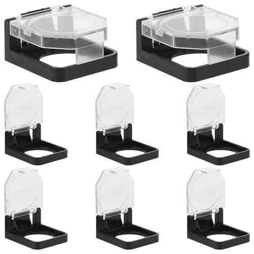 Cubierta de botón 22mm transparente protectora de interruptor para equipo industrial de 8 piezas