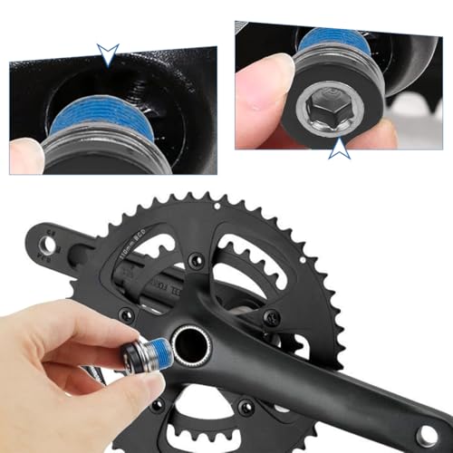 Miniatura 3 de 3 Tornillos De Brazo De Manivela Para Bicicleta Con Junta, Con Hierro Hexagonal Para Un Fácil Montaje, M15 Tornillo Para Marco De Suelo Con Rosca Para Bicicletas Eléctricas Bosch