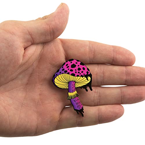 Cavka 5 Pcs Spooky Pins Set - Sustainable Wooden Collection | Lapel Pin Bundle | Occassion Charm Pack | Aesthetic Decoration Badges For Backpacks Clothes Bag Denim Jacket Brooches For Diy | Gift For Kids Teen Girls Women | Eco-Friendly Cute Accessory #TOP1