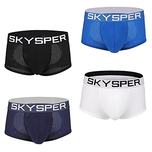 SKYSPER Men's Jockstrap Breathable Mesh 2pcs 3pcs 4pcs Jock Strap Male Underwear, Athletic Supporters for Men