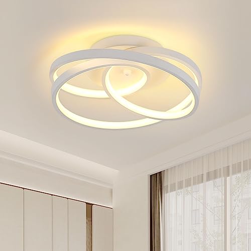 Lampe de plafond LED Goeco 4500LM, éclairage blanc chaud anti-éblouissement