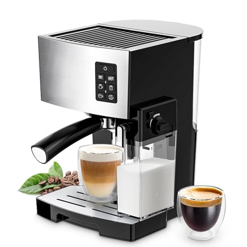 Cafetera Espresso Automática con Vaporizador y 1.4 L