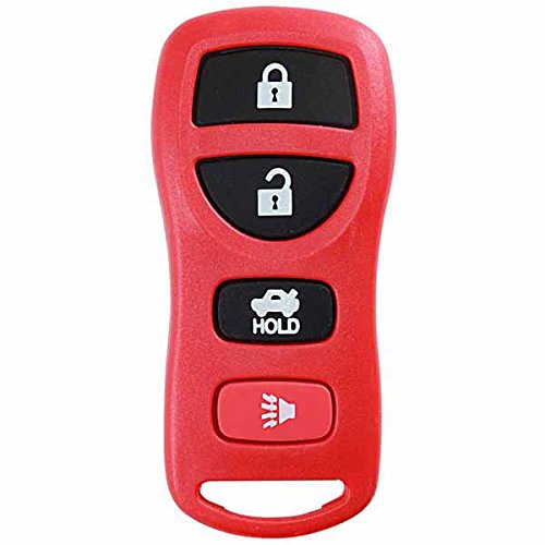 KeylessOption Keyless Entry Remote Control Car Key Fob Replacement for KBRASTU15-Red