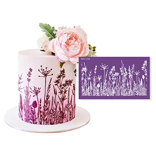 Eforcase Cake Stencils - Decorating Buttercream, Fondant, Lace, Butterfly, Flowers, Geometric Icing, Cake Printing, Baking Mesh