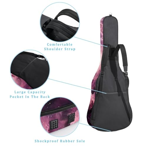 Housse de guitare acoustique imperméable à double poche - 3