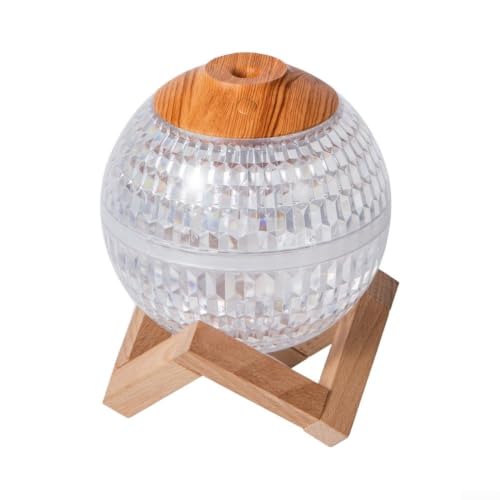 Umidificatore a sfera al quarzo da 350 ml, per idratare l'aria con luce notturna Nano, spegnimento automatico silenzioso, durata di 6 ore per camera da letto e ufficio