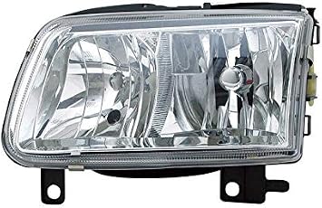 Left Headlight Compatible With Volkswagen Polo 6N2 1999 2000 2001 VP1291L Front Car Light Lamp Headlamp Driver Side Headlights Assembly Projector Chrome LHD