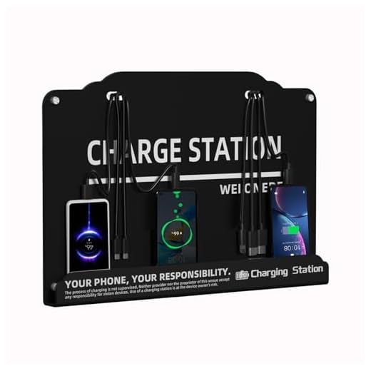 Can you have your phone charger in your hand luggage Wall-Mounted Charging Station for 8 Devices