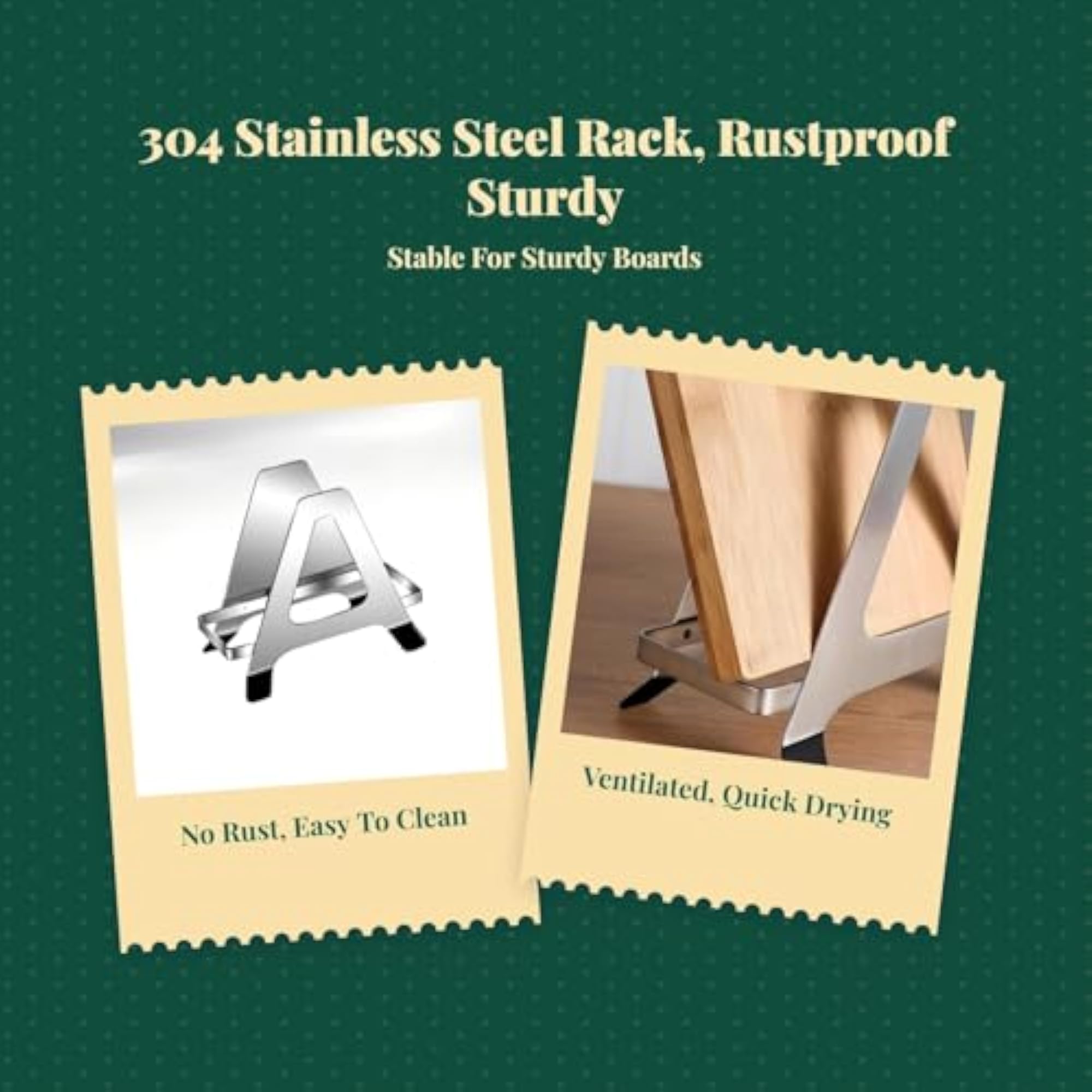 Stainless Steel Cutting Board Rack, Kitchen Storage Holder