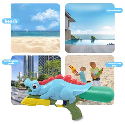 Image of Storio Cute Crocodile Holi Pichkari Water Gun Toy for Kids with Upto 26Ft Range |High Pressure Mechanism Ideal Outdoor Toy for Pool & Beach Fun
