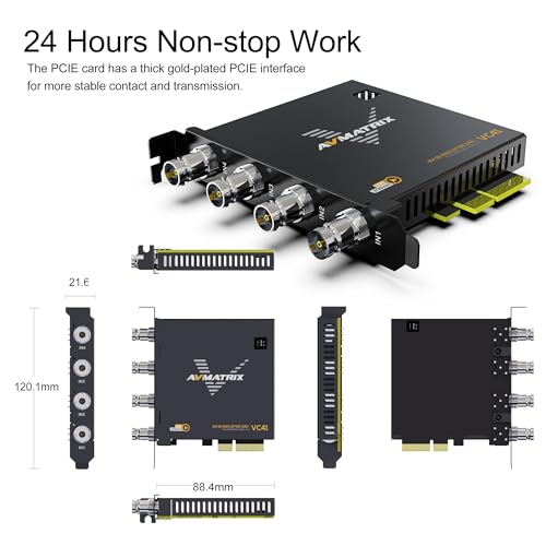Carte de capture PCIE AVMATRIX SDI pour visioconférence et éducation en ligne