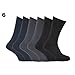 Mens plain 100% cotton socks (Pack of 6)