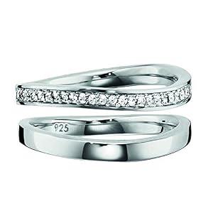 Caï caï women Damen Ring 925 Sterling Silber Topas weiß Caï caï women Damen Ring 925 Sterling Silber Topas weiß