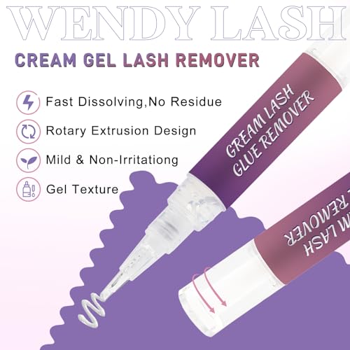 Lash Remover for Lash Extensions/Lash Clusters/Strip Eyelashes Cream Lash Glue Remover Effectively| Low Irritation for Sensitive Skin Lash Extension Remover Indicidual Lashes Glue Remover