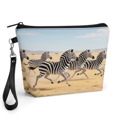 Bolsa de cosméticos para viajar con asa cómoda y cremallera suave 1