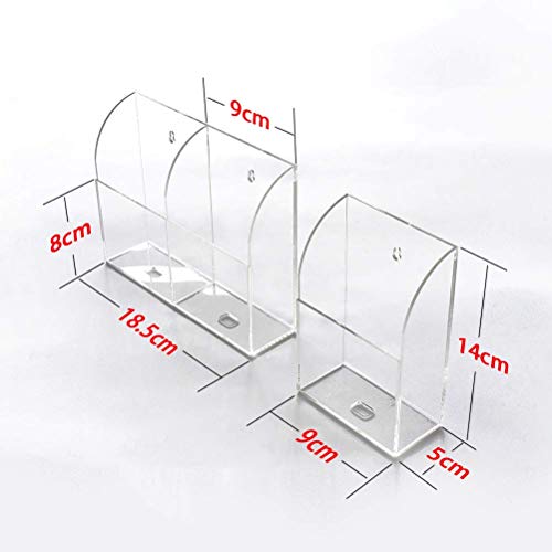 Support mural transparent pour téléphone et télécommande VANCORE à 2 compartiments - 7