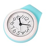 AMUSLESUR Orologio da Parete per Bagno Ventosa, Timer Digitale Silenzioso, Resistente Agli Schizzi per Doccia, Design Compatto e Facile da Montare su Superfici Lisce