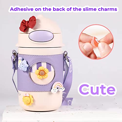 Slime Charms Cute Set, 30Pcs Animal Flower Food Flatback Resin Charms Sticker For Handicraft Accessories Scrapbooking Phone Case Decor Jewelry Making Hair Clip Headband (30Pcs Flower Animal) #TOP3
