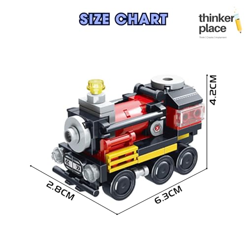 Image of STEM Toy Train Building Blocks Set (91 Pcs, 8-in-1) | DIY Mail Train Kit for Kids 7+ Years (Boys & Girls) | Educational Robotics Toy | Engineering, Creativity & Problem Solving Skills