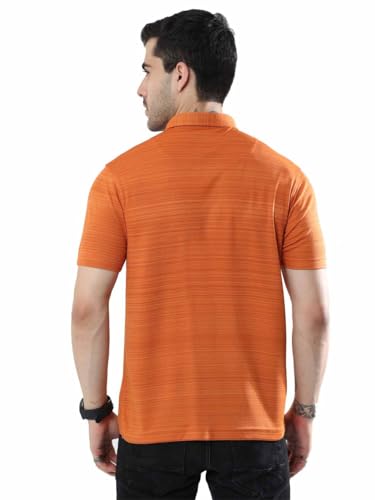 Image of STELLERS Men's Polo T-Shirt | Barcode Weave | Wrinkle Free | Soft and Feather Touch | Arid Play | Regular Fit