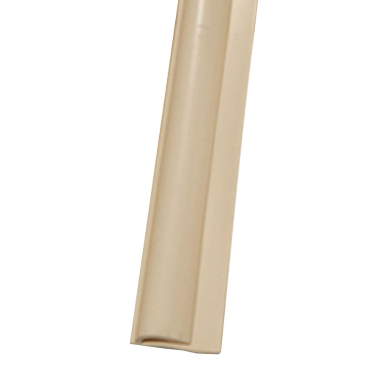 CMYUN PVC Floor Transition Strips, Carpet to Tile Flooring Edging Trim Strip, Cuttable Threshold Bar for Hallway/Living Rooms/Doorways(Cream,2m(6.56ft))
