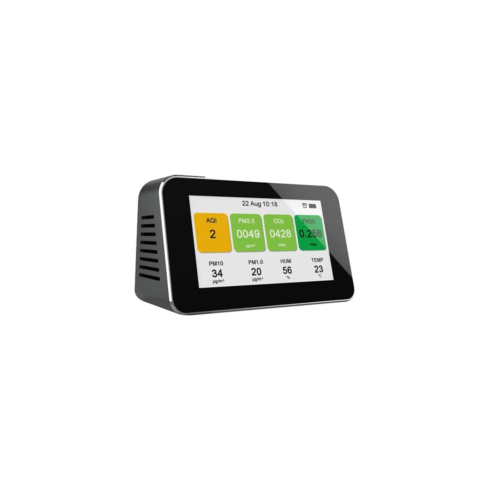 Gas Leak Detector Air Quality Detector Measures Carbon Dioxide CO2 Dust PM2.5 TVOC Benzene Temperature and Humidity in English