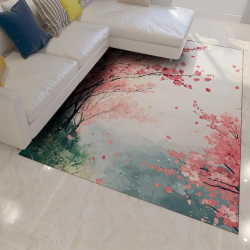 Tapis antidérapant et lavable 200x300cm pour protéger le sol du salon avec style - 2