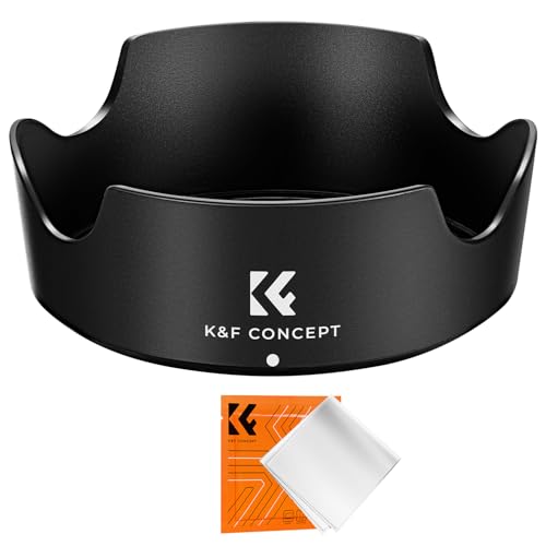 K&F Concept Lens Hood for Canon RF 24-50mm f/4.5-6.3 is STM,EF-S 18-55mm f/3.5-5.6 is STM,EF-S 18-55mm f/4-5.6 is STM Lens, Reversible Snap on Camera Lens Shade Replacement of Canon EW-63C Hood