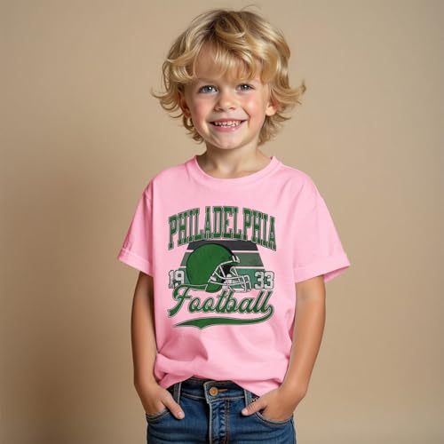 Ritatte Football Shirts for Toddler Boys Girls Football Team T-Shirt Fans Lover Tees Kids Game Day Shirt Short Sleeve Tops2