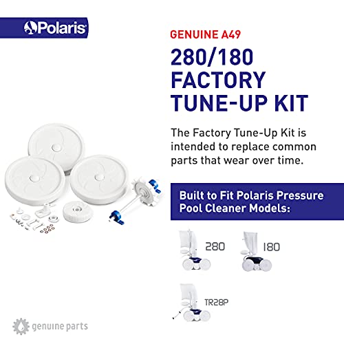 Polaris A49 180/280 Parts Tune Up Kit Compatible With Models 280, Tr28P, 180 Pressure-Side Pool Cleaner, White #TOP1