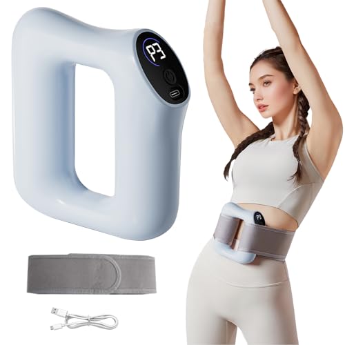 Bauchmassagegerät, Massageroller Mit Vibration zur Faszien-Straffung, Fettverbrennung Faszienring, Multifunktionaler Ganzkörper Faszienring, Faszienmassagegerät Mit Wärmefunktion (Blau) Bauchmassagegerät, Massageroller Mit Vibration zur Faszien-Straffung, Fettverbrennung Faszienring, Multifunktionaler Ganzkörper Faszienring, Faszienmassagegerät Mit Wärmefunktion (Blau)