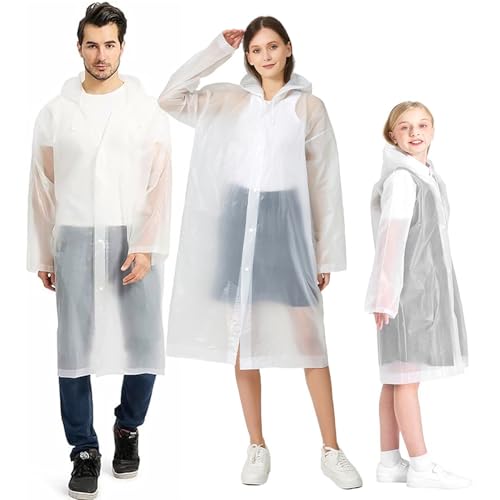 Opiniones y reviews de Impermeables para Niño que puedes comprar esta semana. 45 2 PACK Poncho Impermeable para Lluvia y 1 PACK Poncho para Lluvia Niños, Lmpermeables para Hombres y Mujeres Adultos, Reutilizable EVA Ponchos Lmpermeables Chaquetas Capa Lluvias