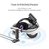 KIWI design K4 Head Strap, VR Headset Accessories for Meta Oculus Quest 3/3S and P5000 Compact Power Bank