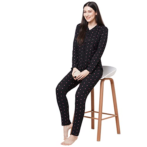Image of Sweet Dreams Women's Cotton Printed Night Suit Set