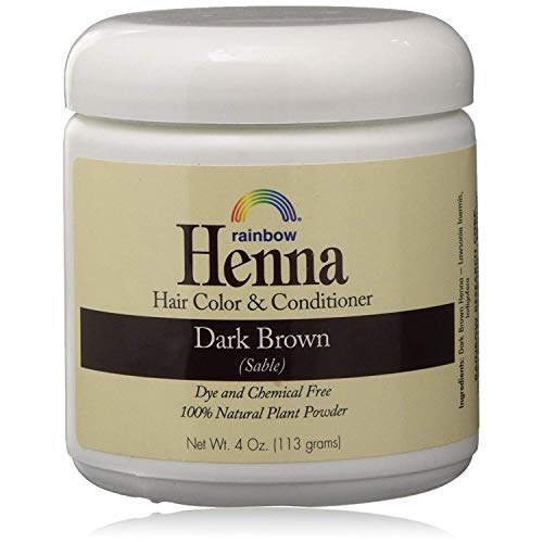 Henna Persian Dark Brown Rainbow Research 4 oz Pack miniatura 1