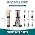 Patio Heater Cover 95 Inch, Waterproof Outdoor Covers for Heater, 600D Heavy Duty Heater Covers, Anti-UV, Tear Resistant Propane Heater Covers, 95"H x 34"D x 19"B