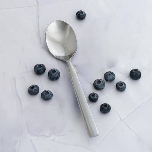 Image of Culinex Premium Stainless Steel 5.5 inch Tea & Coffee Small Spoon Set of 6 | Silver Rustproof Food Grade Flatware Cutlery By thinKitchen (Essen)