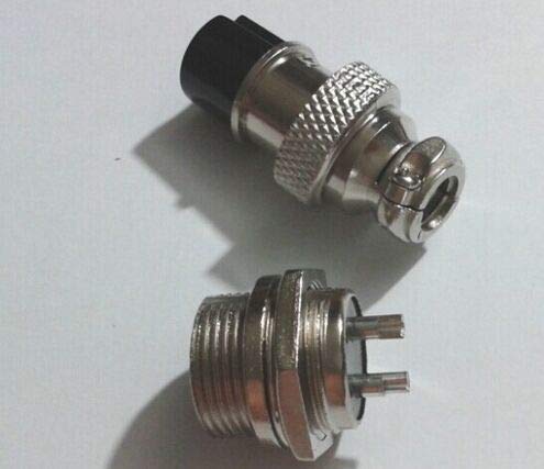 20 Set 2-Pin XLR 16mm Audio Cable Connector Chassis Mount - (Cable Length: 0.2m)