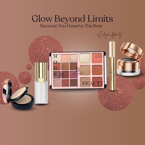 Image of Lakyou Beauty More 18 in 1 Eyeshadow Pallet for Glamorous Eye Makeup | Blush Bloom & Highlighter | Water resistance | Long Lasting Blendable Formula | Colorful Powder Kit for Face Makeup Kit - 56g