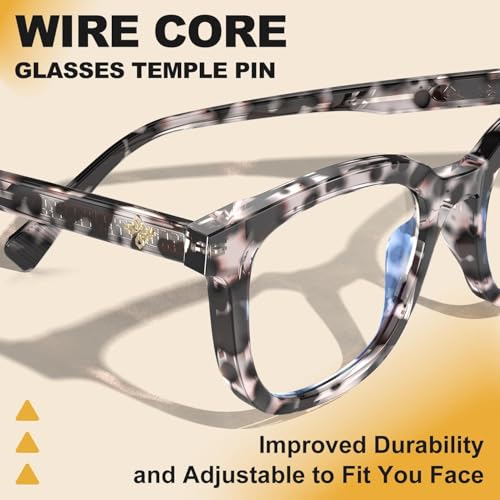 Image of VISOONE Square TR90 Lightweight Anti Glare UV400 Gaming Computer Glasses