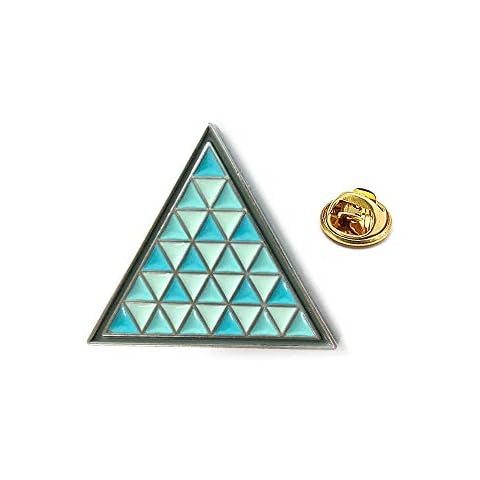 Rulercosplay Game Badge of Detroit Become Human Triangle Design Blue Cover