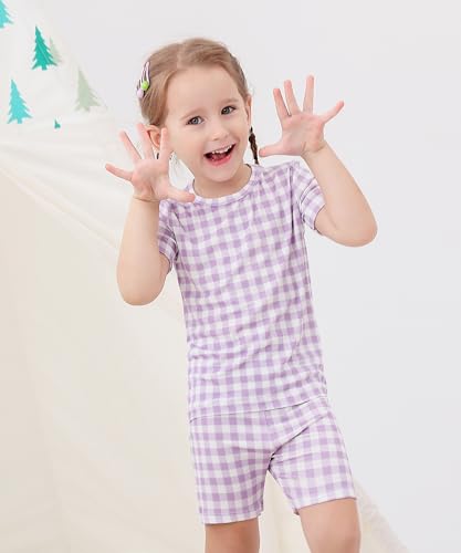 Bafeicao Bamboo Viscose Toddler Pajamas, Baby Boys Girls Summer Snug-Fit Sleepwear Daily2