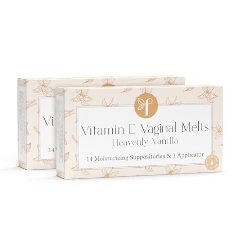 Image of Femallay Vanilla Scented Natural Vaginal Moisturizing Suppository: A Fresh Solution to Intimate Dryness 14 Melting Suppositories + 1 Applicator for Effortless Hydration, 2-Pack